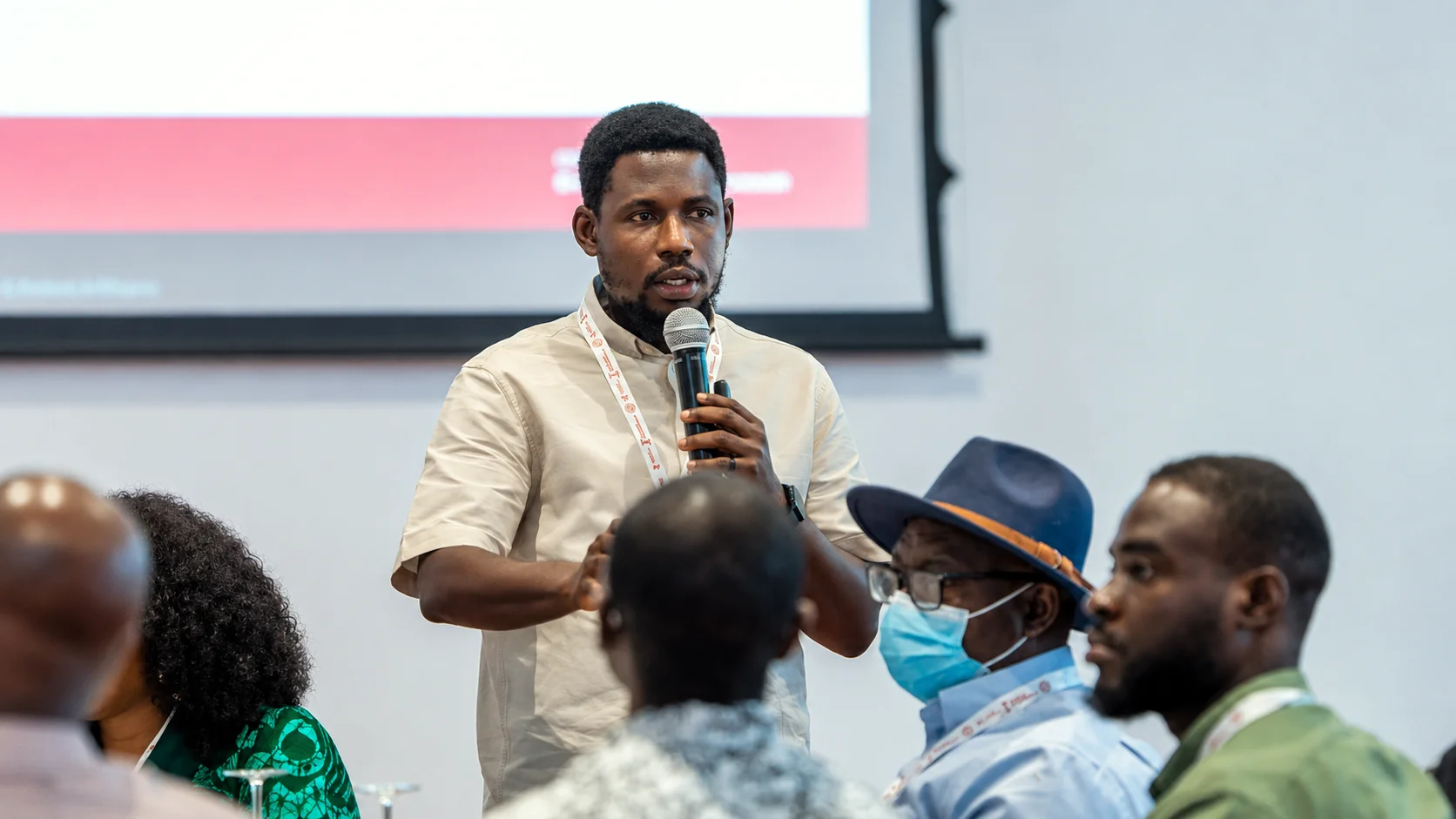 Dr. Asante-Darko speaking at an Ashesi University seminar