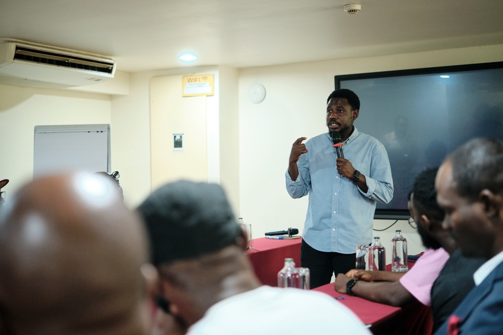 Dr. Asante-Darko presenting at an executive workshop